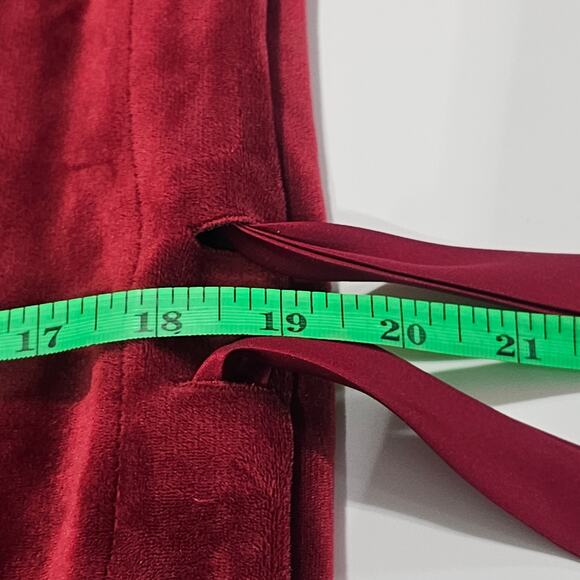 Lauren Conrad Red Velvet / Velour Crop Sweatshirt Size S Fairy Grunge - Picture 7 of 7